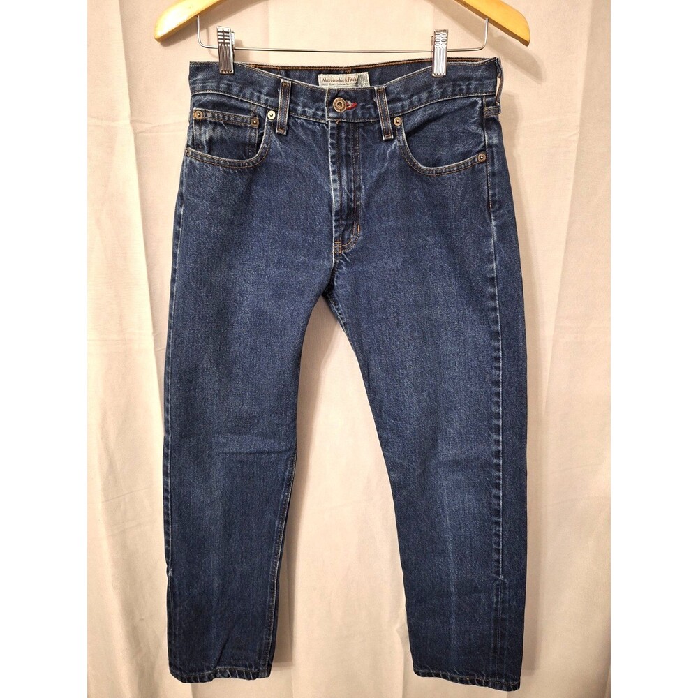 Vintage Abercrombie & Fitch Selvedge Denim Capri Jeans Women Sz 6 Made In USA - Picture 1 of 13